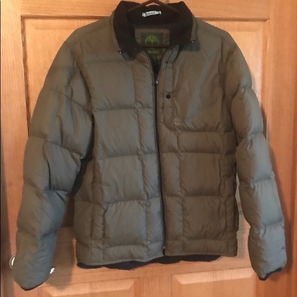 Timberland Coat Green Down Puffer Coat 